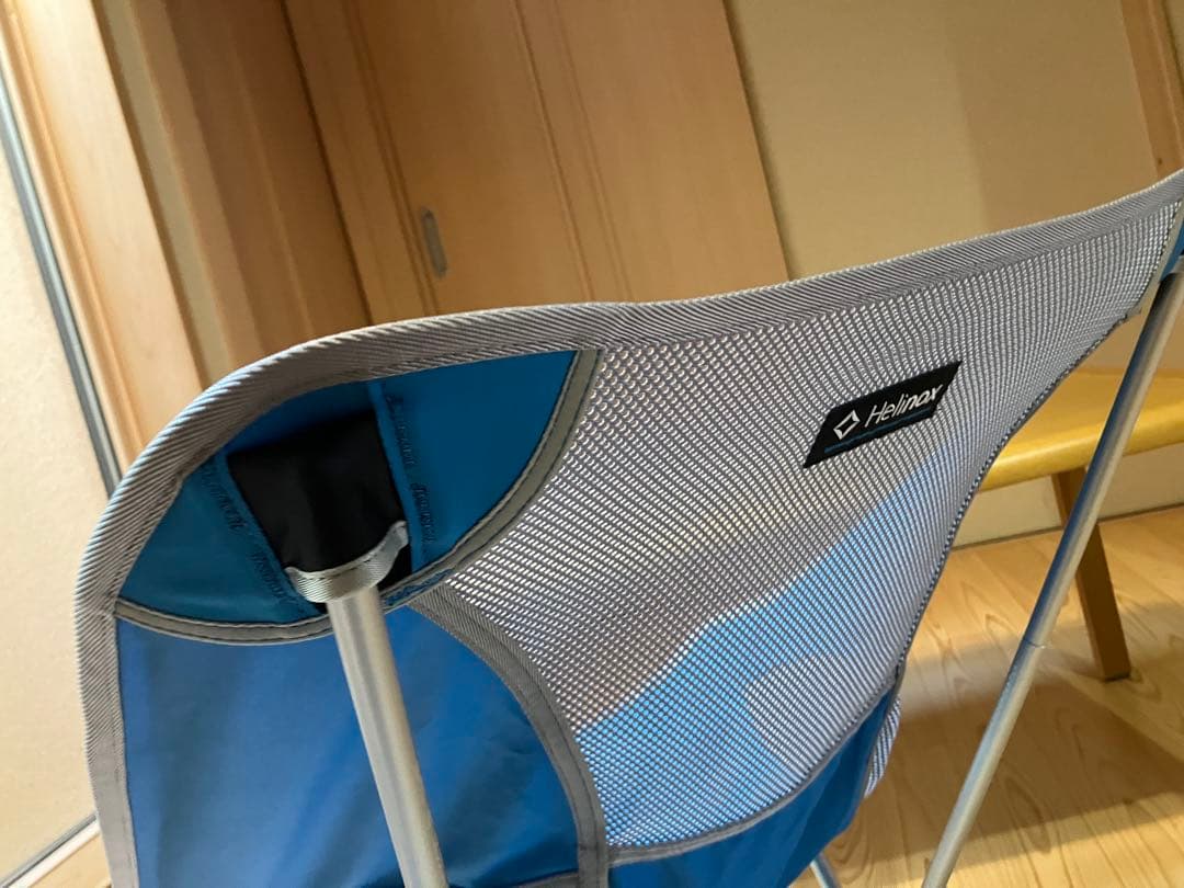 Helinox アウトドアチェア 青 メッシュ