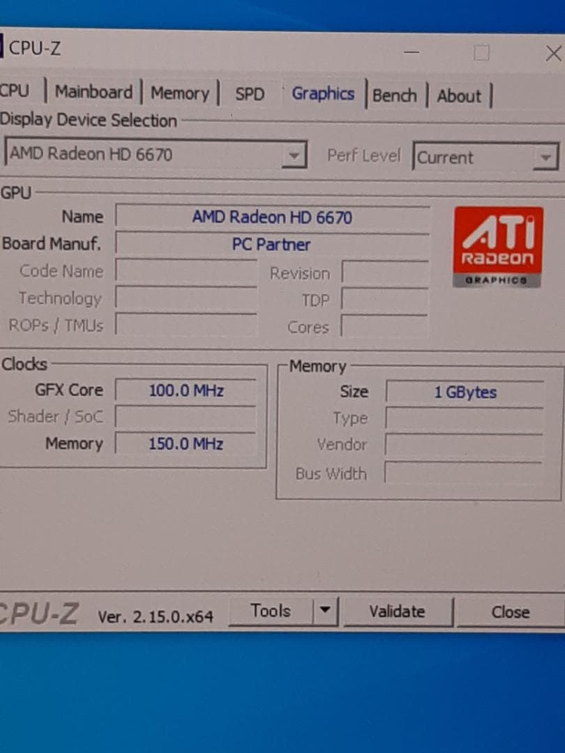 自作PC　RYZEN5 1500X・8GB・256GB・HD6670