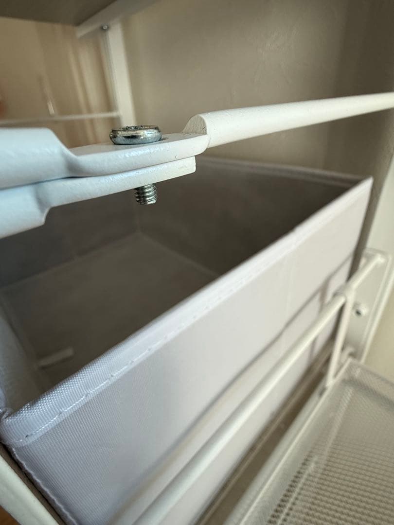 ニトリ　Nポルダ幅40センチ　追加パーツ付き　ホワイト　白