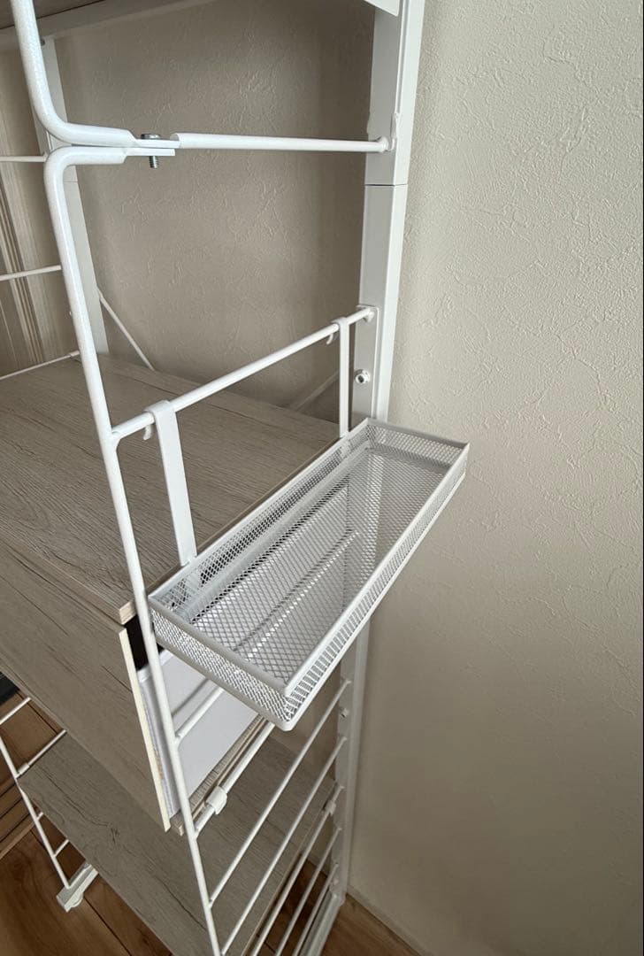 ニトリ　Nポルダ幅40センチ　追加パーツ付き　ホワイト　白