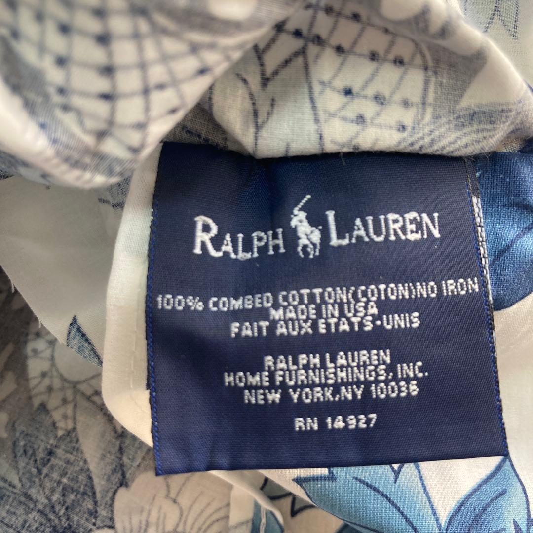 【未使用品】Ralph Lauren 花柄フリル枕カバー２枚セット