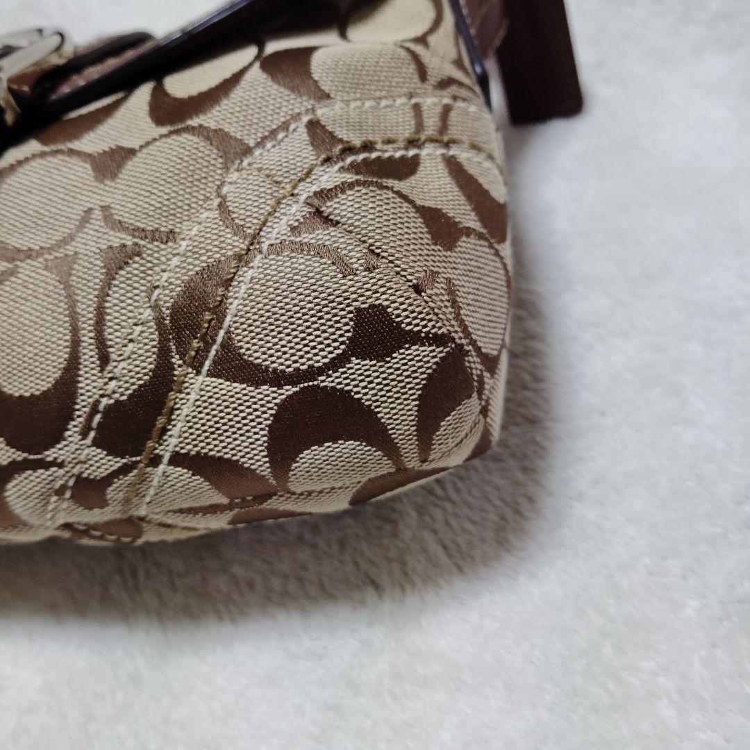 コーチ　ソーホー　ワンショルダーバッグ　シグネチャー　キャンバス　レザー　Y2K