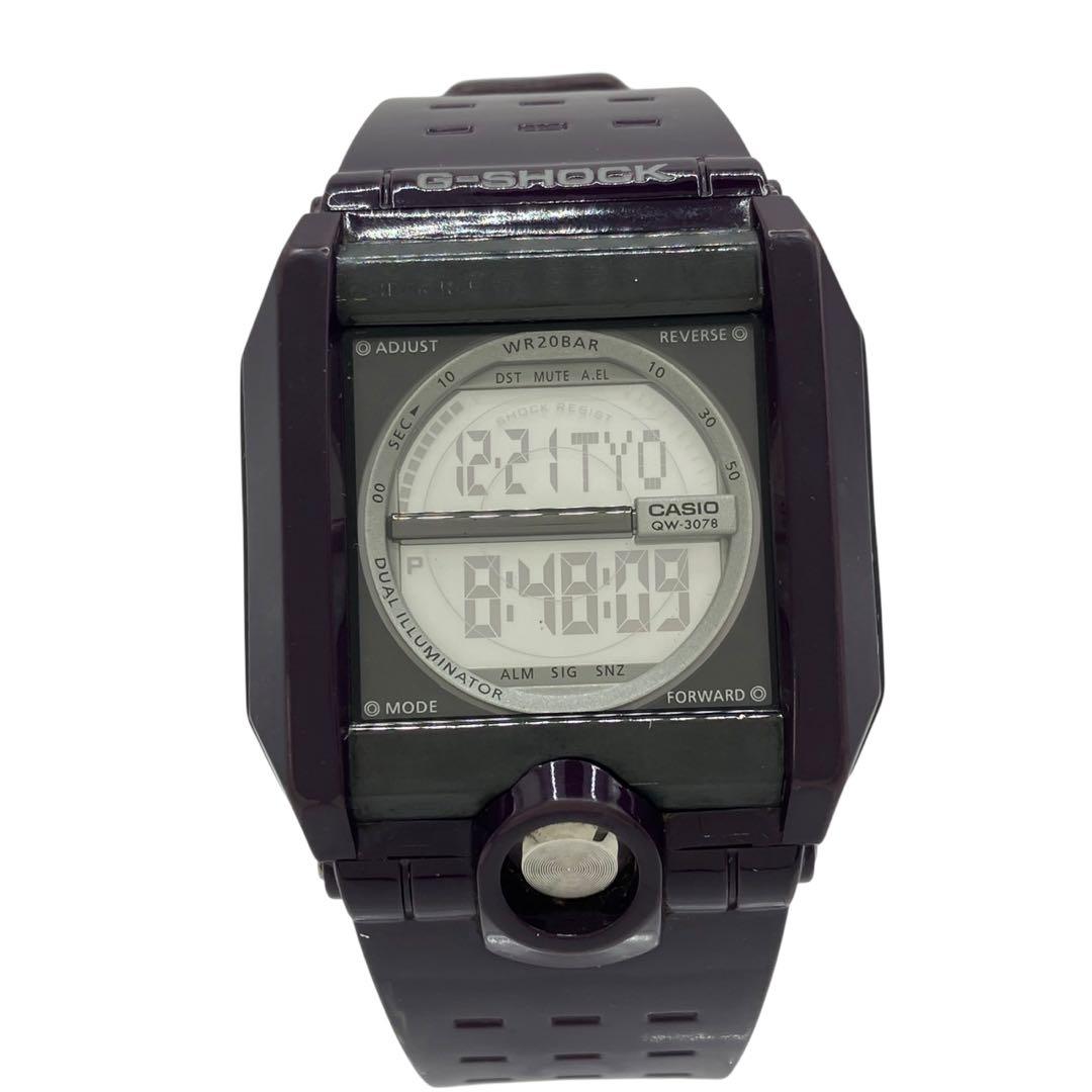 【稼働品】 G-SHOCK 腕時計 G-8100 デジタル スクエア パープル