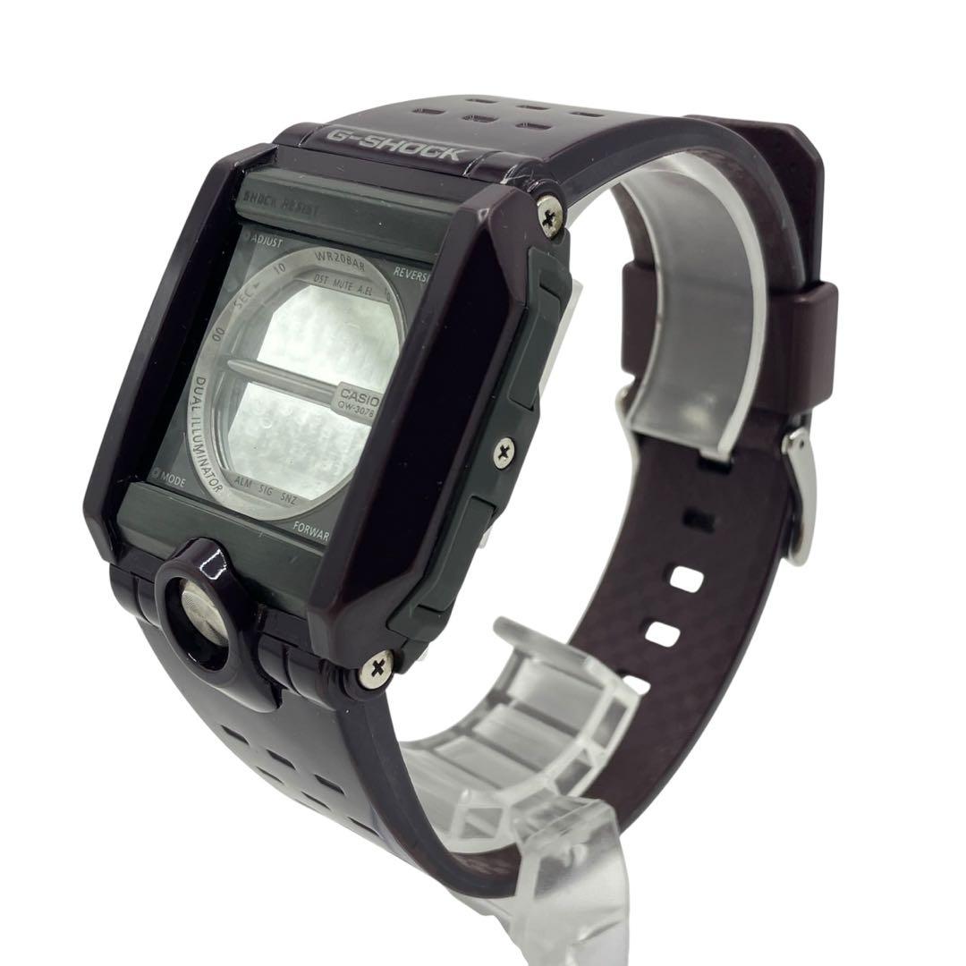 【稼働品】 G-SHOCK 腕時計 G-8100 デジタル スクエア パープル