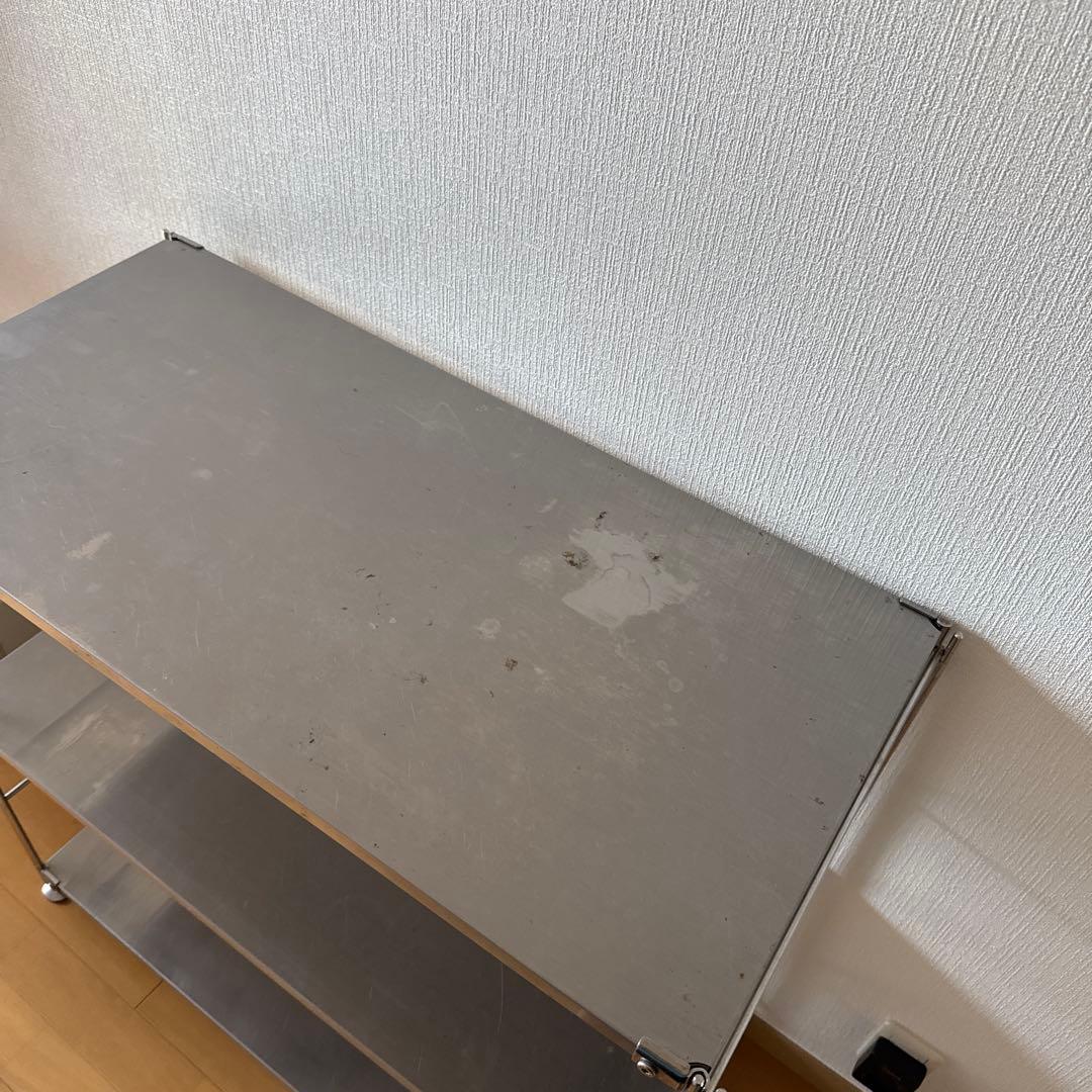 Akiさん　無印良品　ステンレスユニットシェルフ　ステンレス棚セット　ワイド小