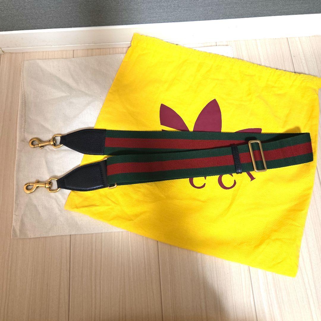 GUCCI adidas ショルダーバッグ 青