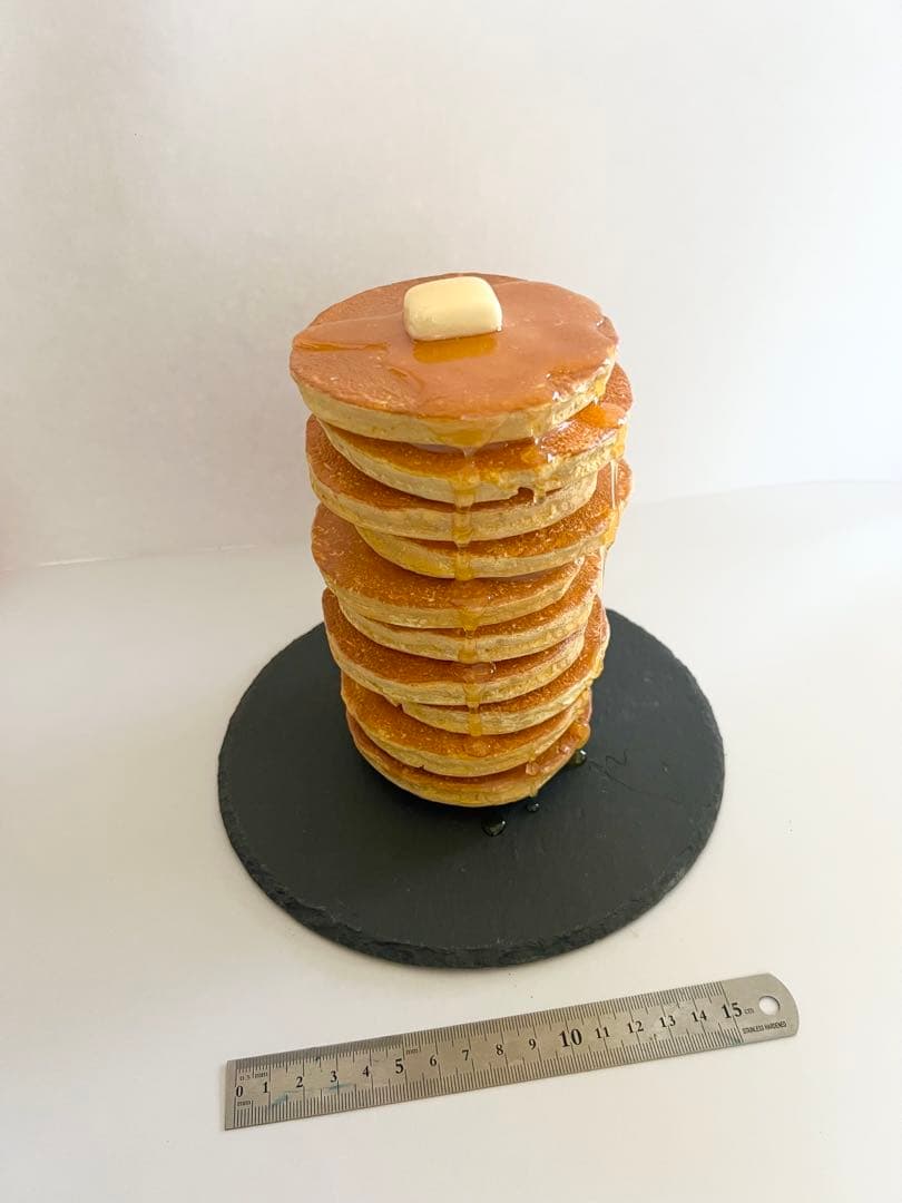 食用サンプル　メガ盛り10段パンケーキ　ホットケーキ　デカ盛り