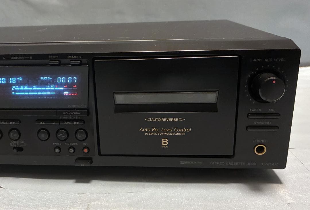 【動作OK！！】ダブルカセットデッキ　SONY　ソニー　TC-WE475