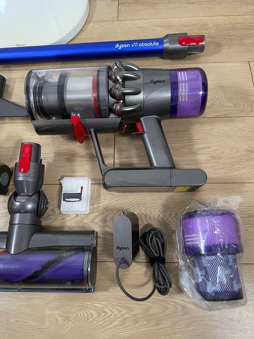 ダイソン⑩SV14V10 absolute仕様２ヘッド純正スタンド補強型トリガー