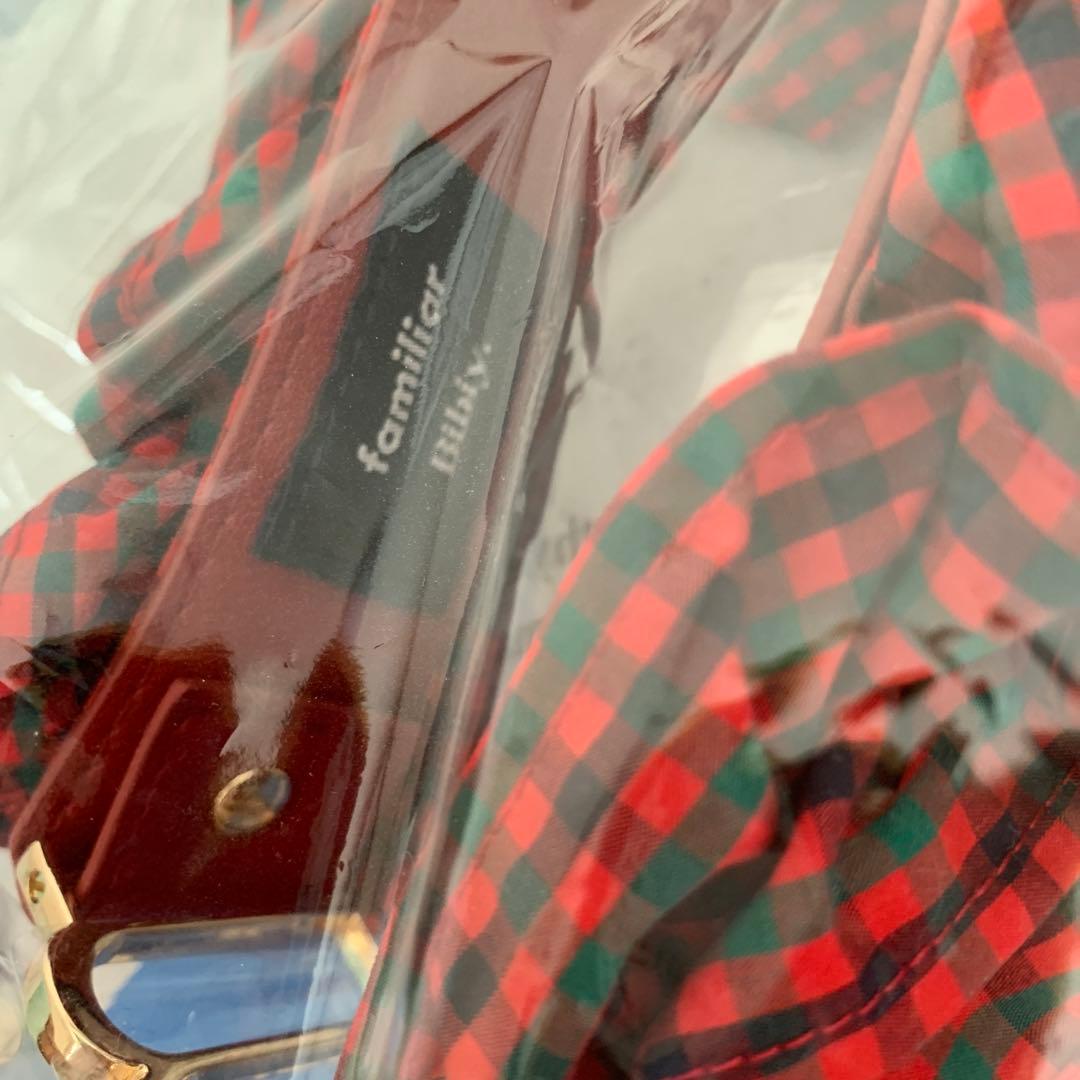 【新品未使用】ファミリア ハンドストラップ　赤