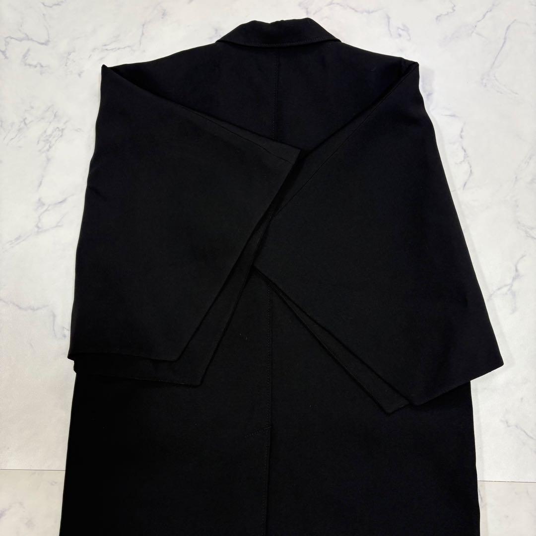 極美品 現行タグ BURBERRY ウール ショートスリーブ ケープ ジャケット