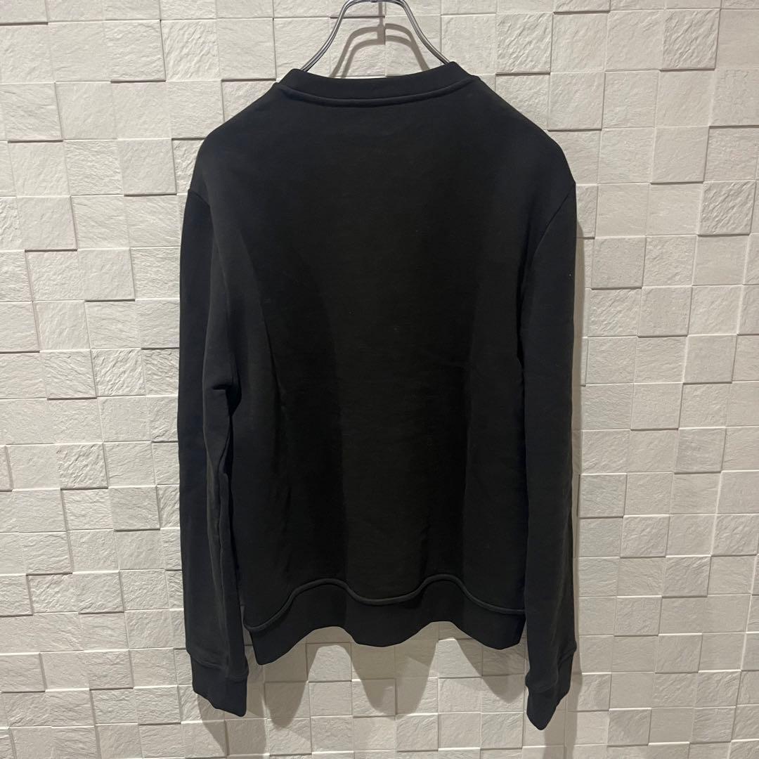 【極美品✨】HERMES スウェット メタルリー・オ・カレ レザーパッチ　黒