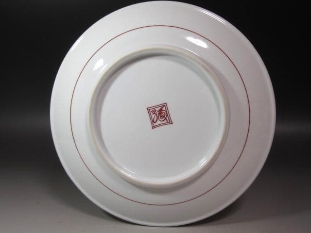 ★　12代　柿右衛門　鳥図陶額　コントラストの美しい品です★x508