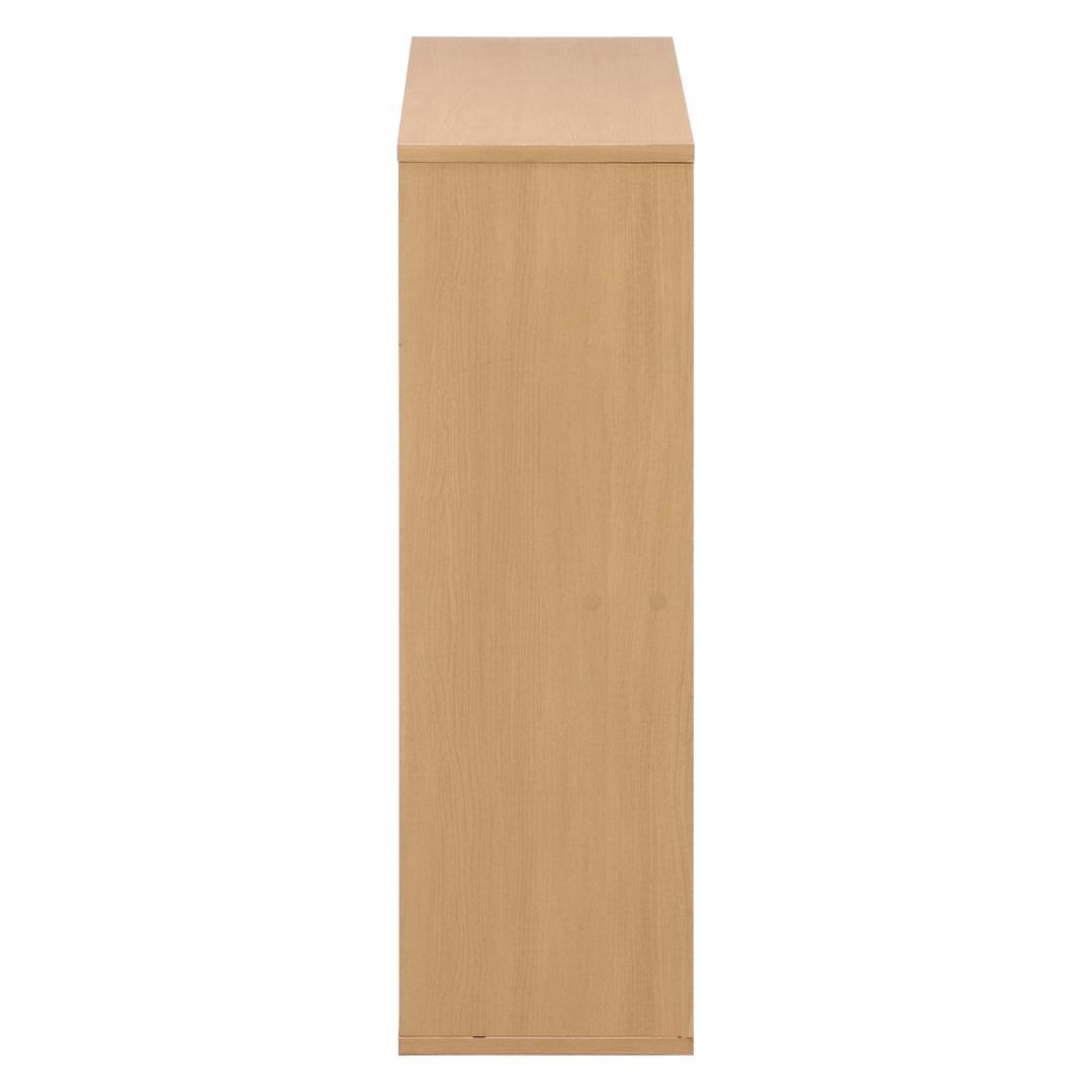 ダブルスライド収納棚 W90 ナチュラル