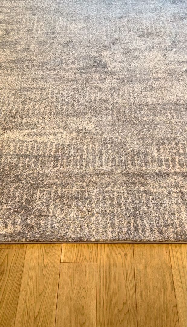 LOWYA ヴィンテージラグ ライトグレー 200×250cm