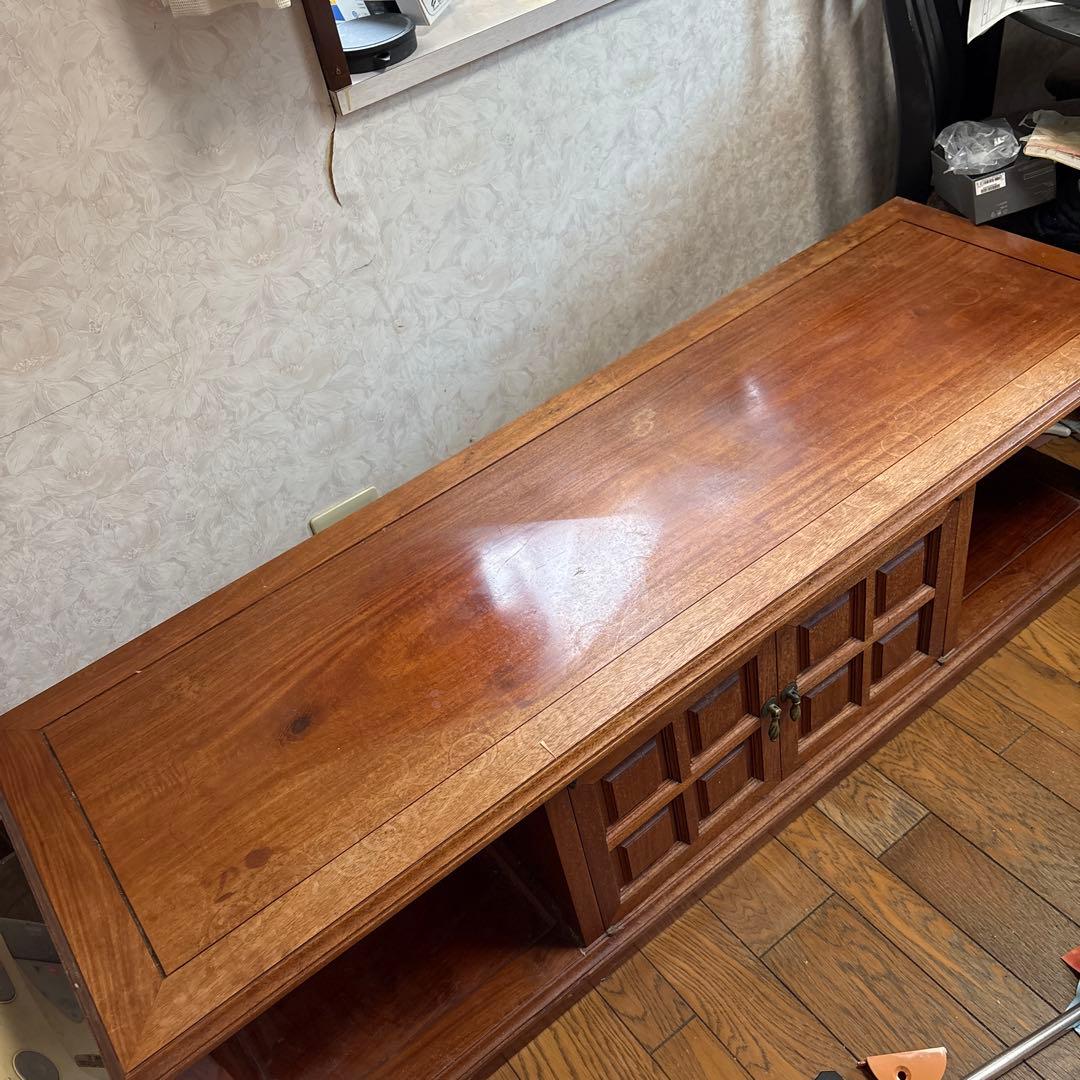 ⭐︎くま⭐︎アンティーク家具　アジアン高級家具　大きいテレビ台　両面扉