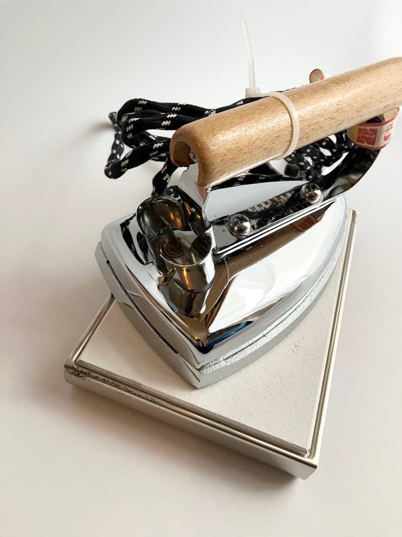 ナショナル　松下電工産業　業務用　アイロン 6号　台付　レトロ　極美品