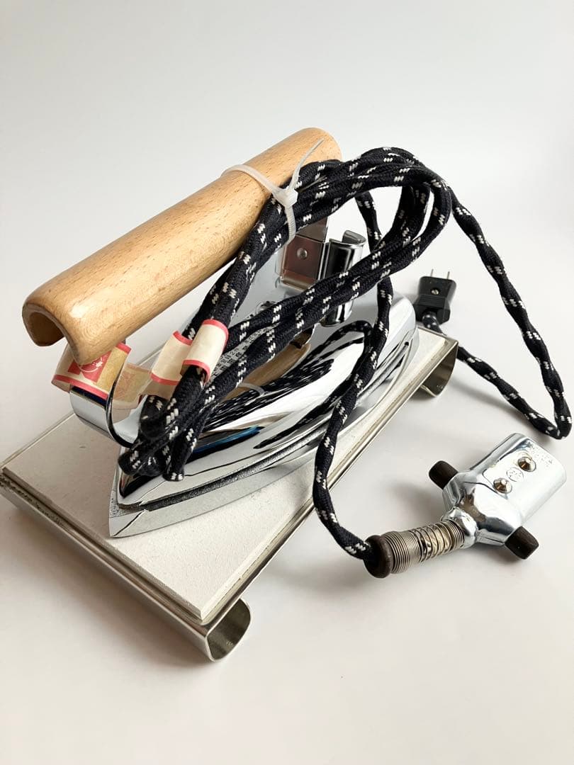 ナショナル　松下電工産業　業務用　アイロン 6号　台付　レトロ　極美品