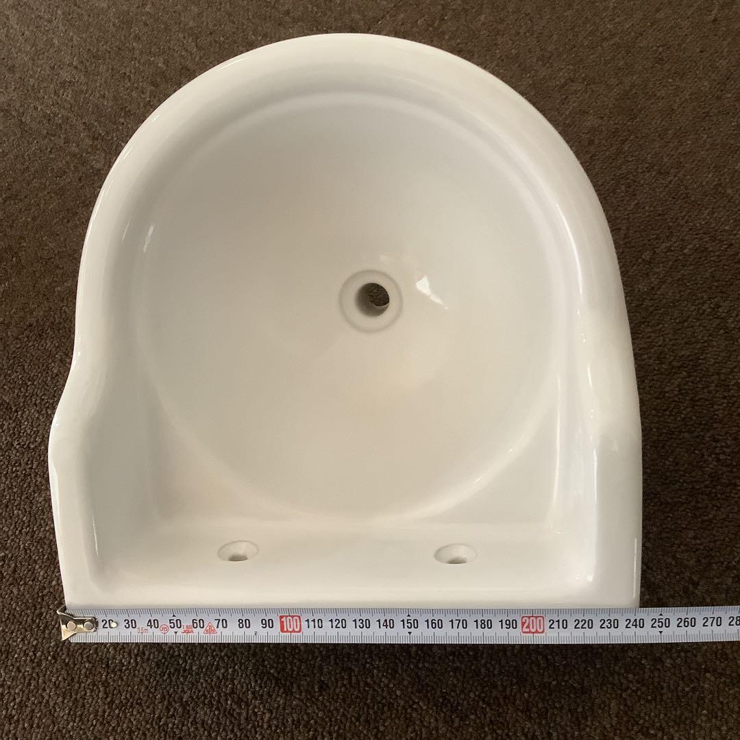 当時もの　昭和のトイレ　洗面　手洗いボウル　丸仲陶器