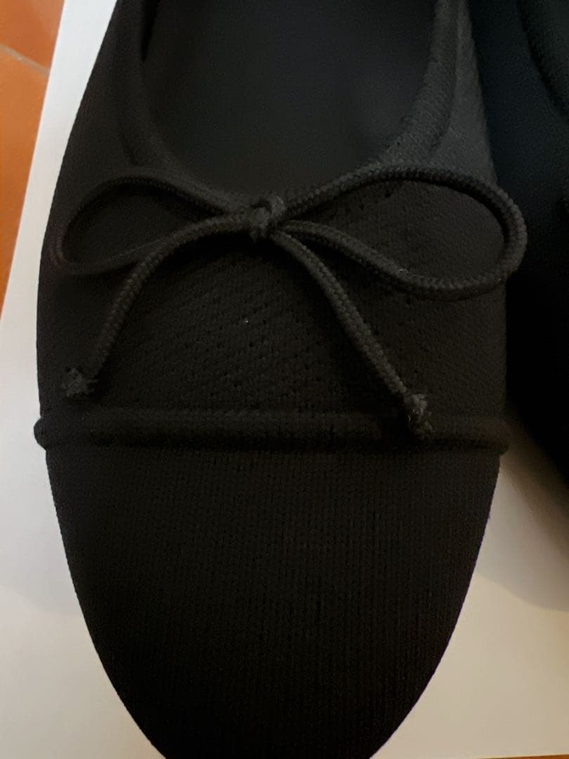 【美品】VIVAIA リボン付きフラットシューズ 25.5-26cm(40.5)