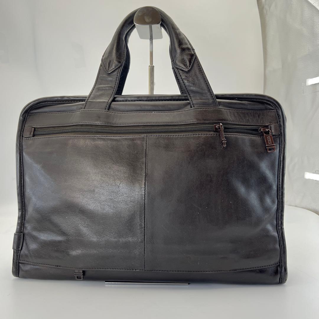 TUMI トゥミ レザー ビジネスバッグ 2WAY 茶　ショルダーストラップ新品