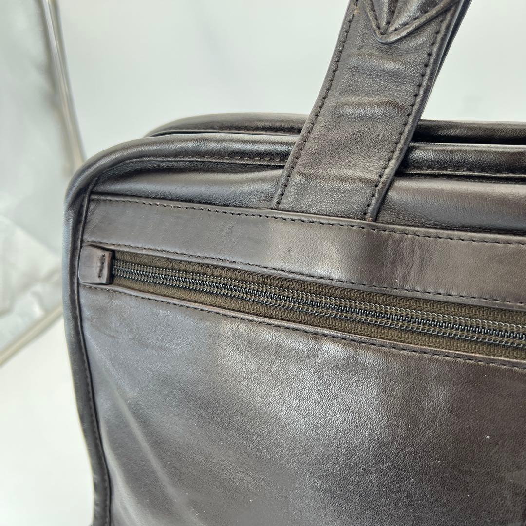 TUMI トゥミ レザー ビジネスバッグ 2WAY 茶　ショルダーストラップ新品