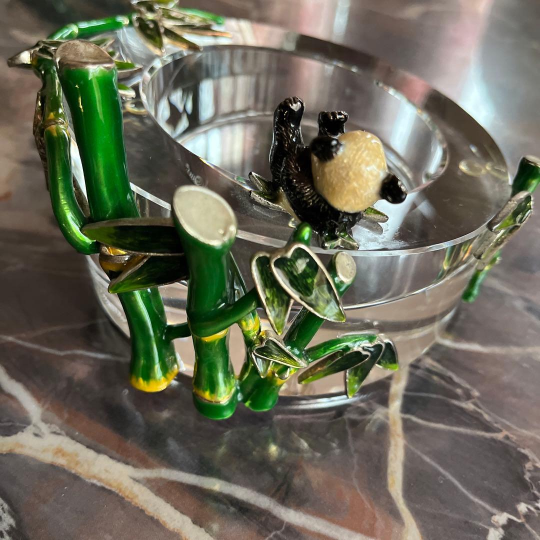 パンダの小物入れ、灰皿、置物