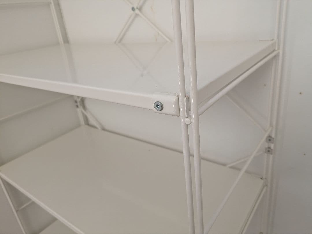 60082　無印良品　スチールユニットシェルフ・ホワイト・大　ライトグレー