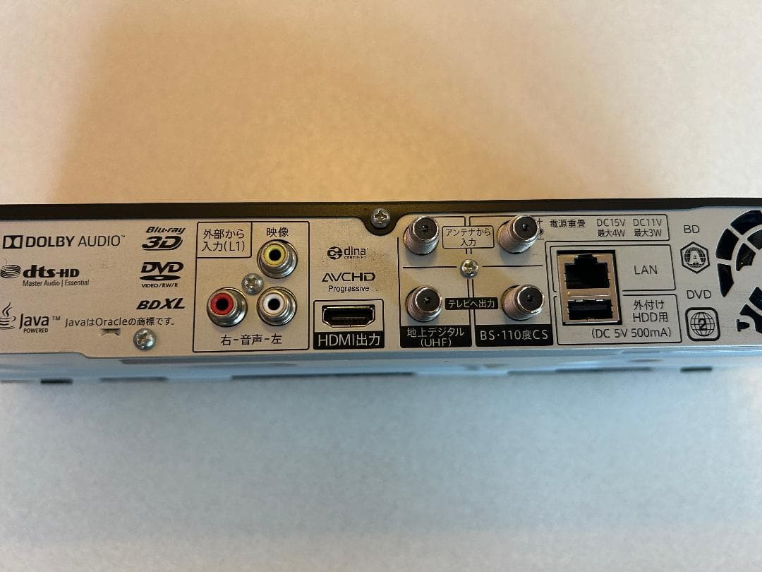 AQUOS BD-NT1000 ブルーレイレコーダー 2017年製