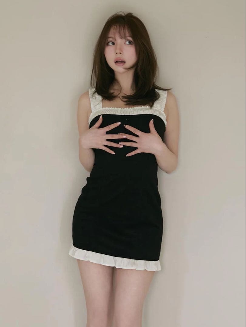 ぽちこ ANDMARY Rebecca mini dress
