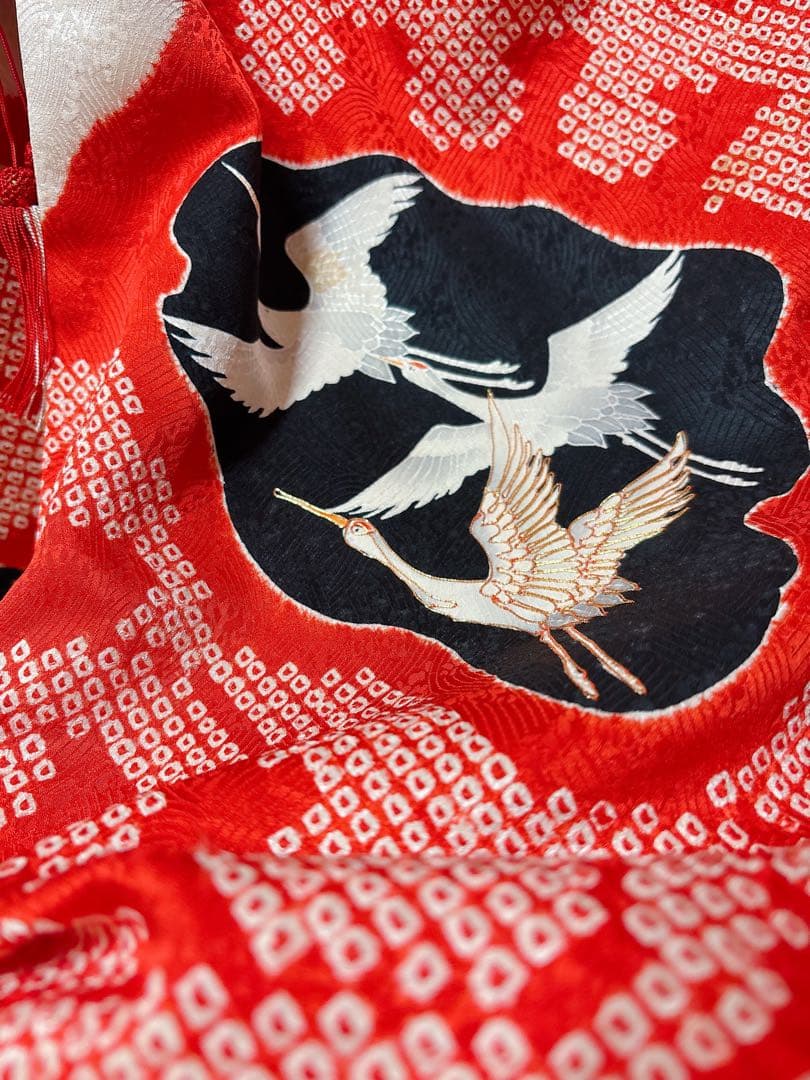 七五三☆正絹 絞り 着物のみ