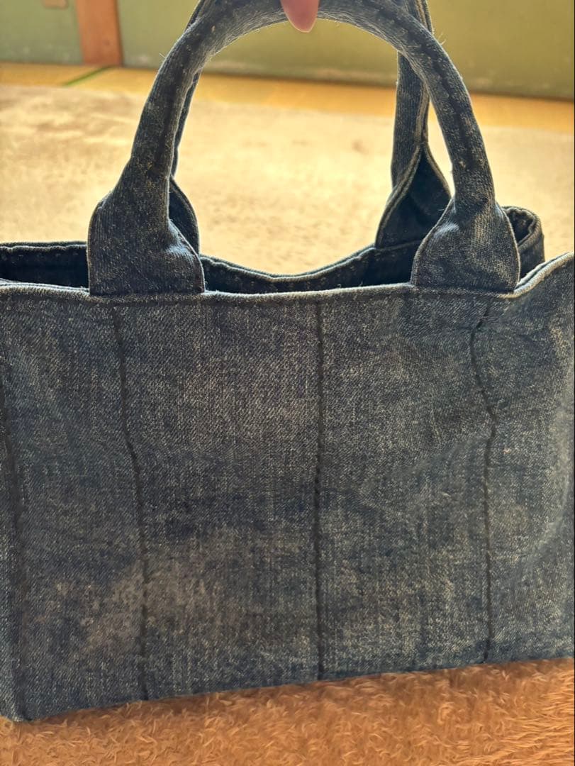 PRADA デニムトートバッグ カナパ