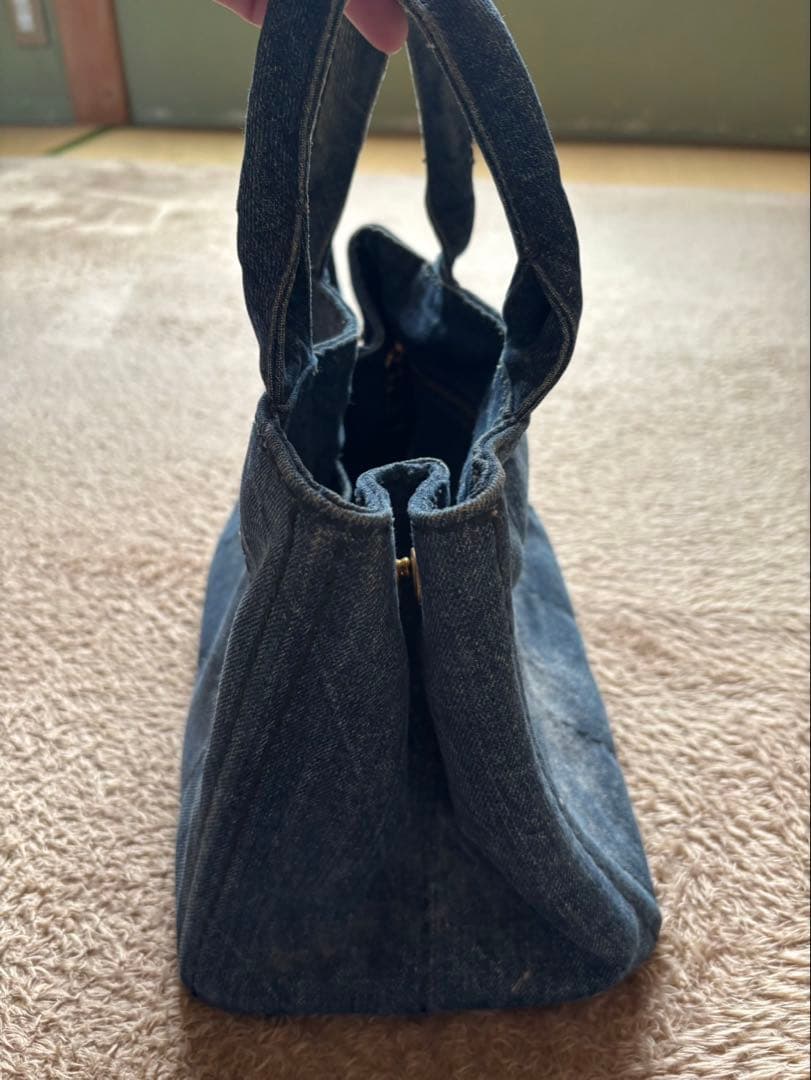 PRADA デニムトートバッグ カナパ