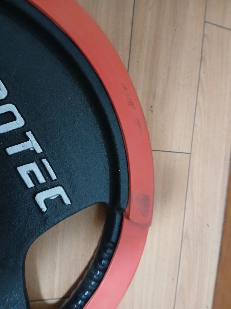 ① iROTEC バーベル　プレート 20kg x 1枚