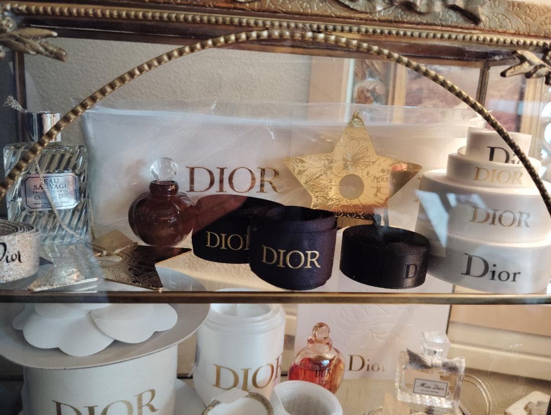 新品　真鍮×ガラス製 コレクションボックス（扉開閉式）アンティーク調