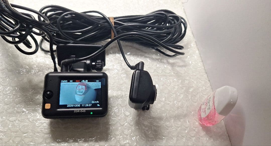 コムテック 小型 ドライブレコーダー ZDR-043 動作良好 美品