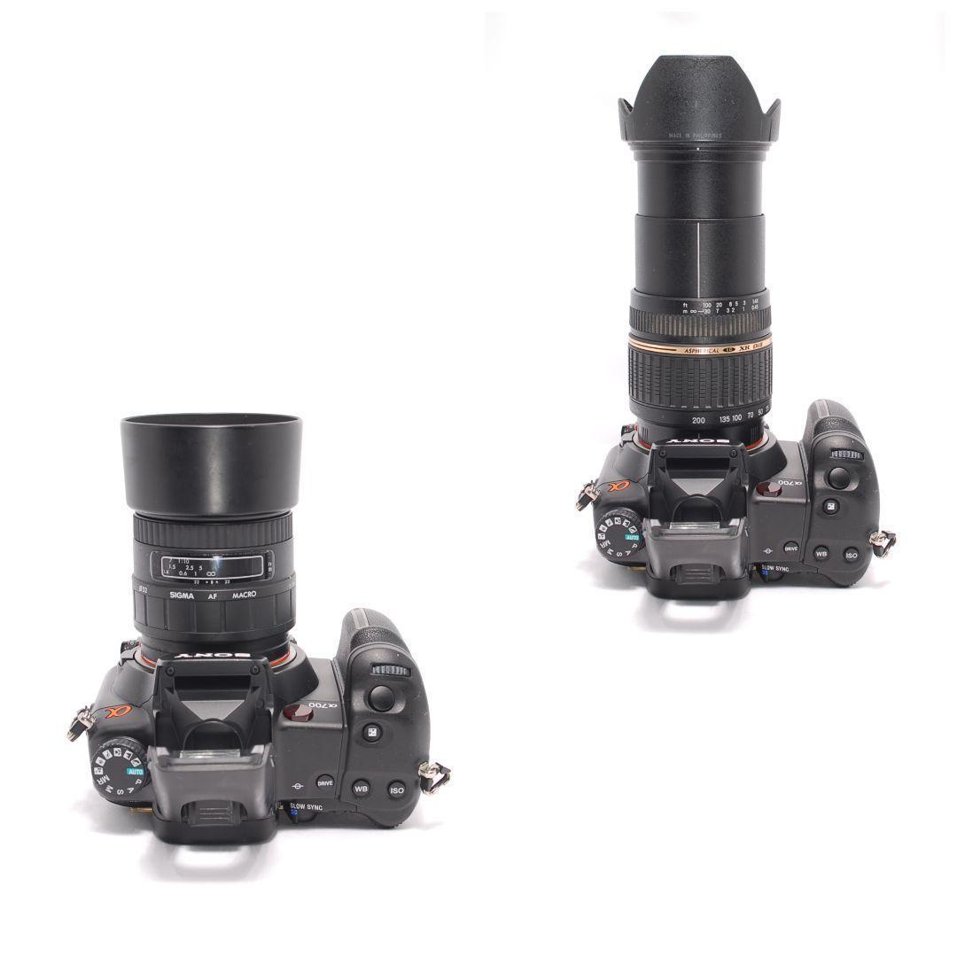 ❤即購入1000円OFF❤ ソニー α700 マクロ単焦点 × 高倍率レンズ