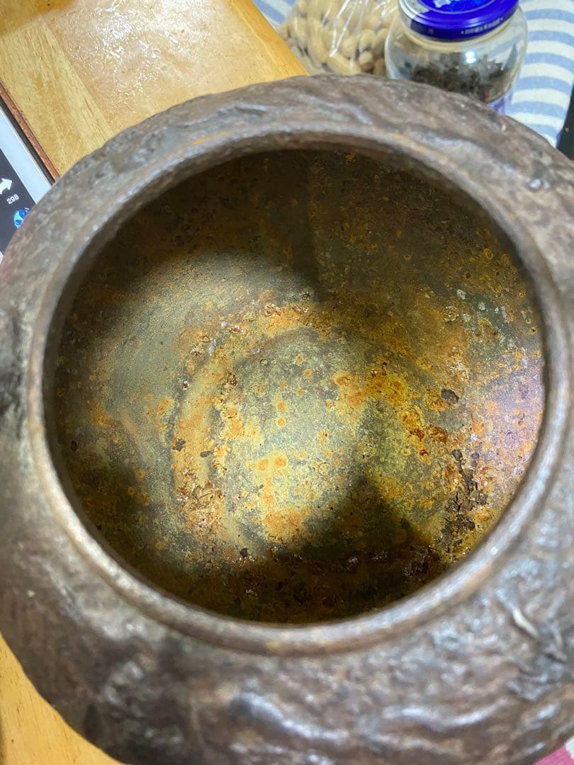 鉄瓶 亀文堂造 銀摘 銀象嵌 明治期