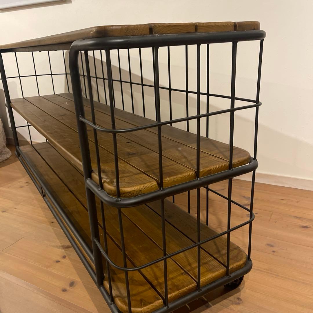 crash gateマランコンソールテーブルラック　w1800