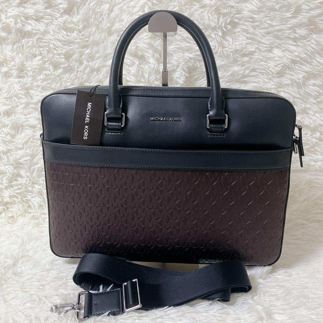 【タグ付き】定価10.3万 マイケルコース メンズ ビジネスバッグ 黒2way