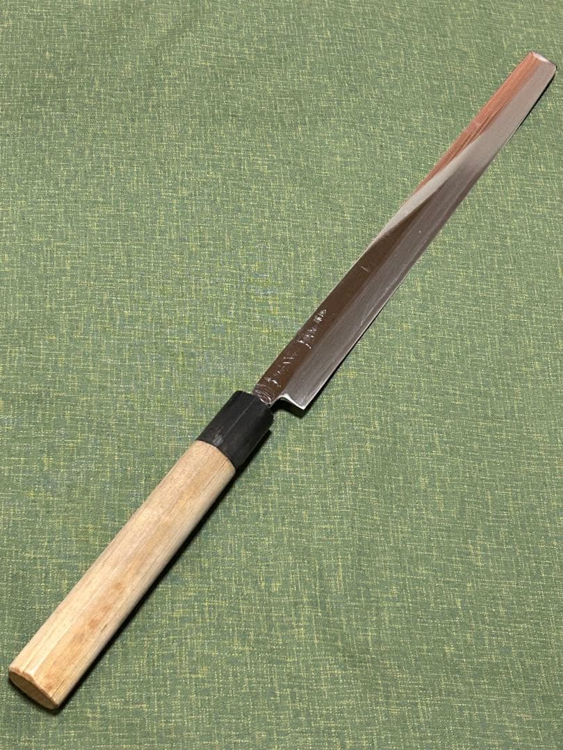 蛸引包丁　正本総本店　白二鋼　8寸（24.7㎝）