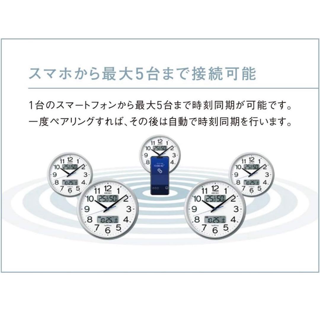 SEIKO✨壁掛け時計 31cm 温度・湿度表示 セイコークロック ZS252B