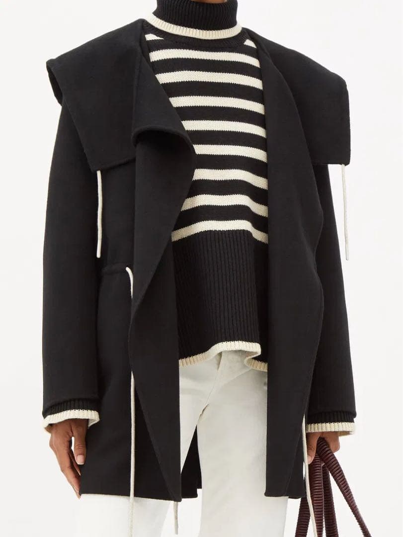 ジャケット・アウター Toteme Drawstring Wool Hooded Jacket