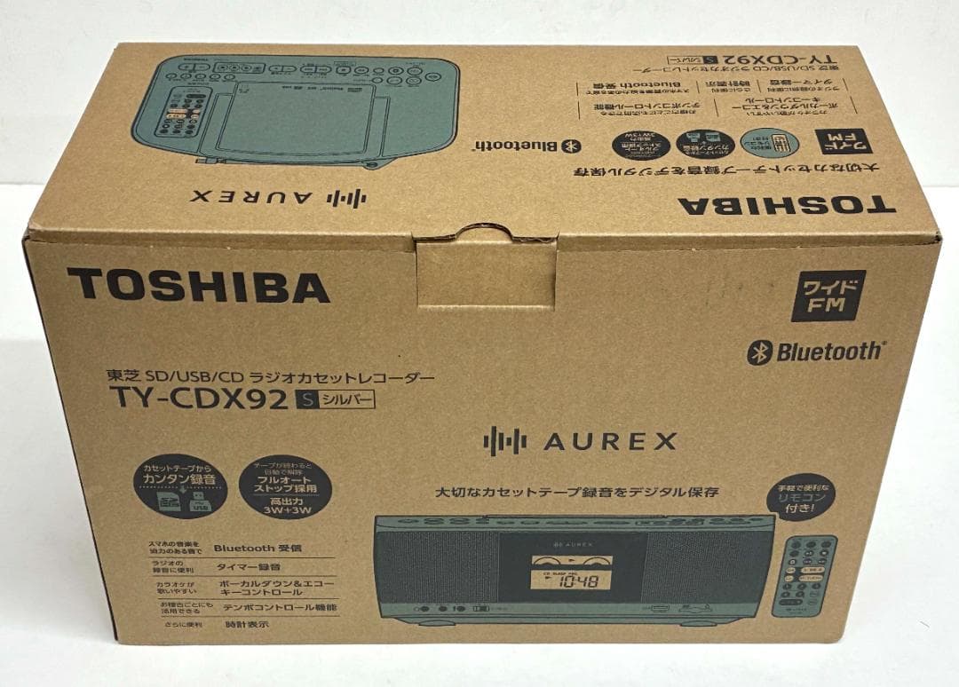 新品値下 東芝TY-CDX92〈SD/USB/CD/FM AMラジオ/カセット〉
