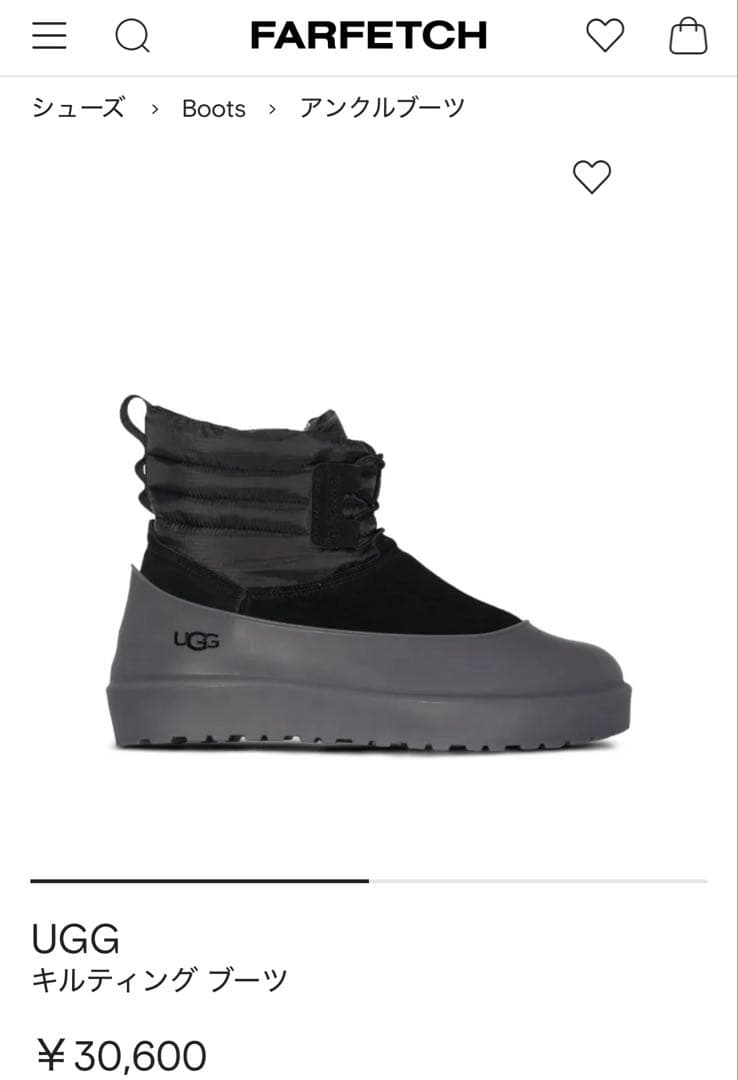 UGG ウィンターブーツ M クラシック ミニ レースアップ　28㎝　アグ