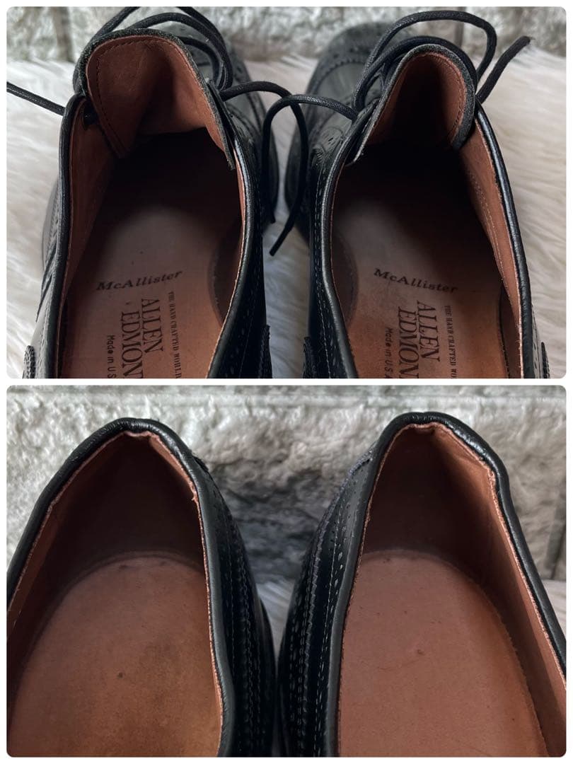 【新品未使用】希少　アレンエドモンズ　マカリスター　フルブローグシューズ　旧ロゴ