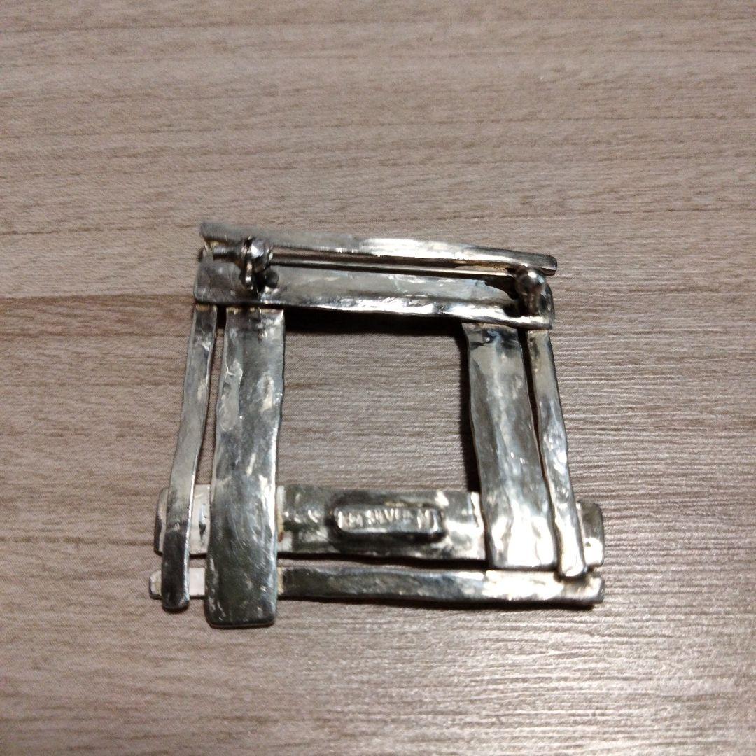 SILVER/K24 デザイン ブローチ