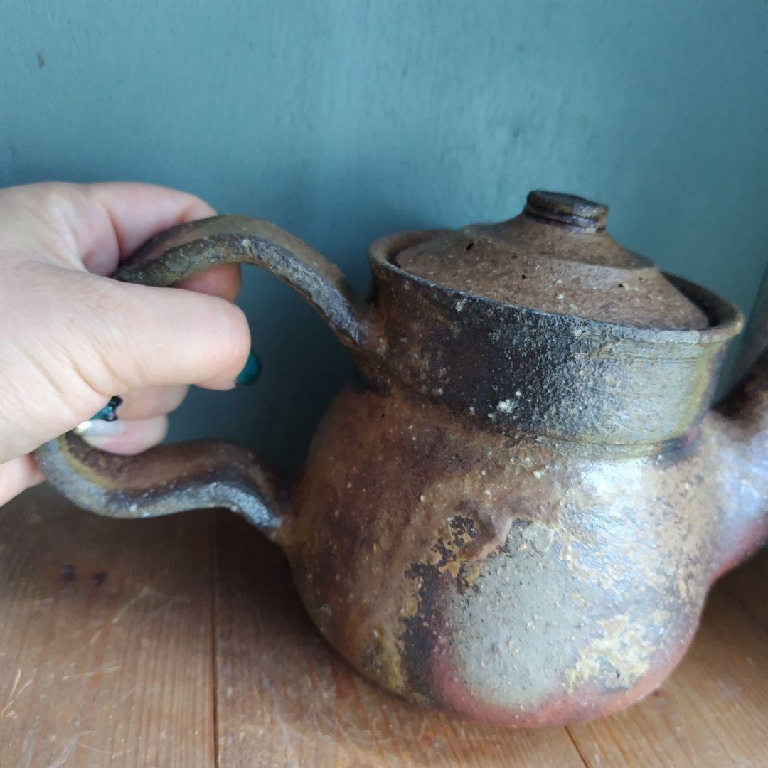 備前焼　ティーポット　珈琲　岡山伝統工芸品　茶器　コーヒー紅茶