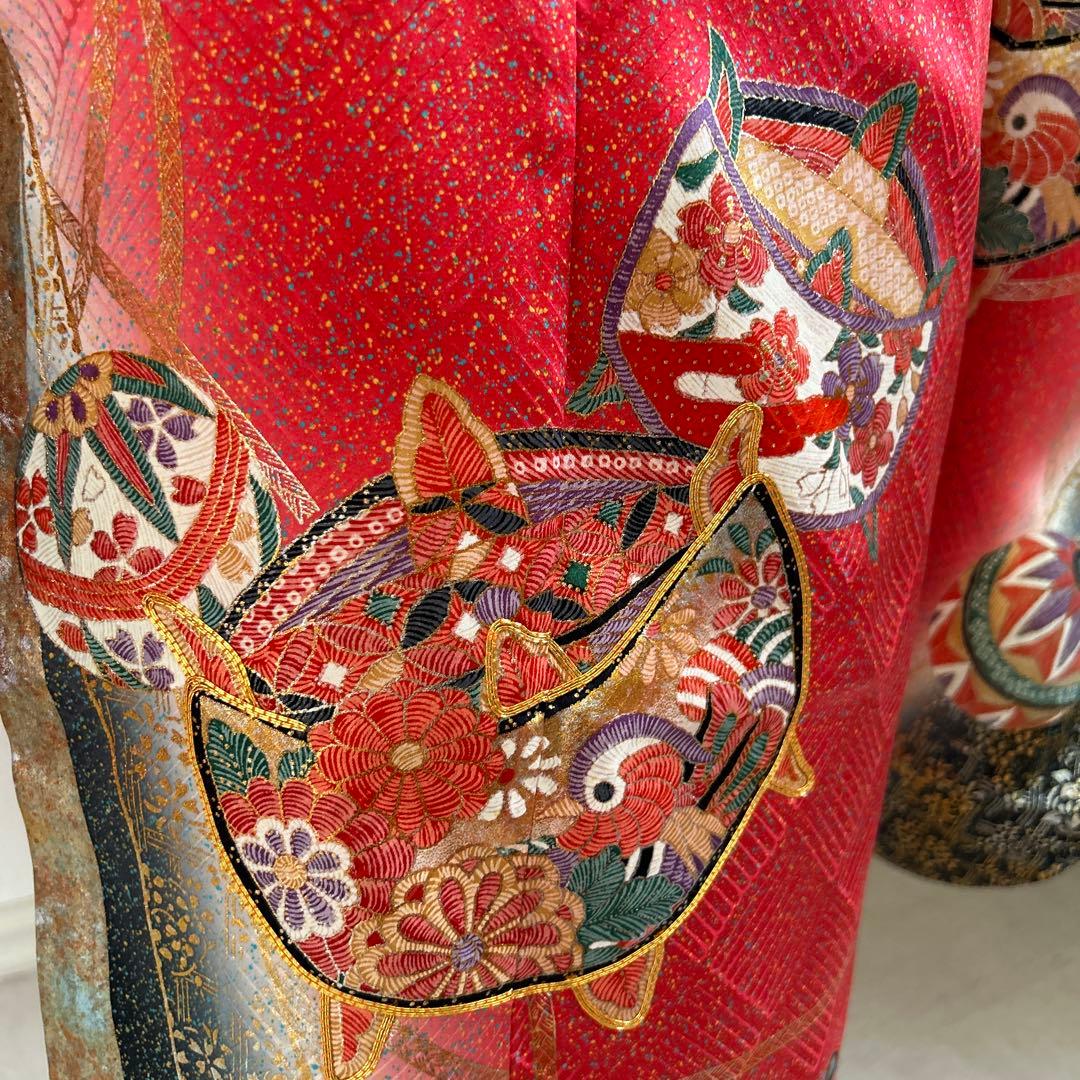 7歳　七五三　正絹着物、帯、帯揚げ、帯締め　しごき