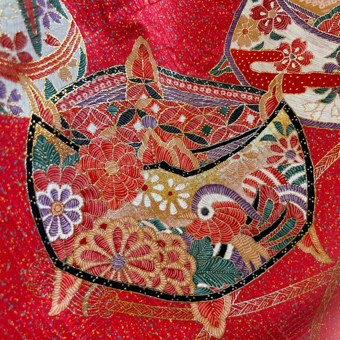 7歳　七五三　正絹着物、帯、帯揚げ、帯締め　しごき